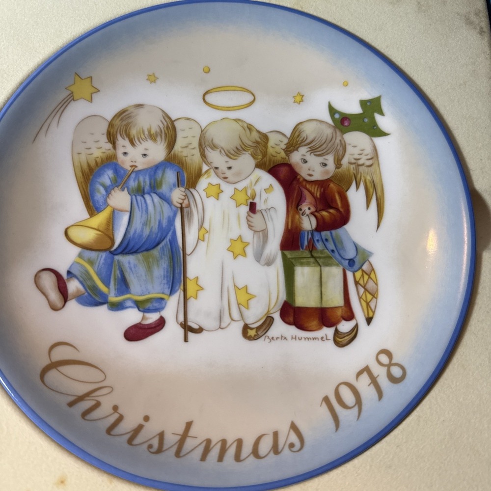 Schmid Christmas 1978 Heavenly Trio Sister Berta Hummel Limited Edition Plate